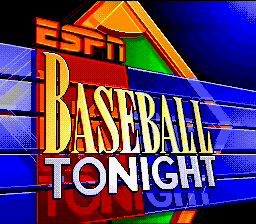 ESPN Baseball Tonight (SNES)   © Sony 1994    1/2