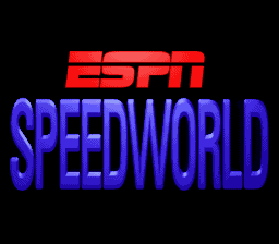 ESPN Speedworld (SNES)   © Sony 1994    1/3