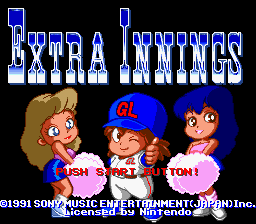 Extra Innings (1991) (SNES)   © Sony Imagesoft 1991    1/3
