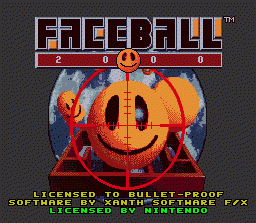 Faceball 2000 (SNES)   © Bullet Proof 1992    1/3