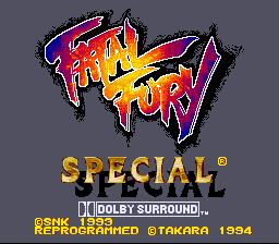 Fatal Fury Special (SNES)   © Takuyo 1994    1/4