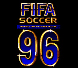 FIFA Soccer '96   © EA 1995   (SNES)    1/3