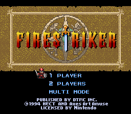 Firestriker (SNES)   © Hect 1993    1/4