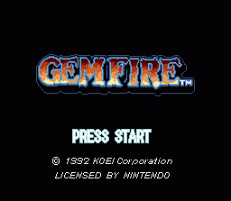 Gemfire (SNES)   © KOEI 1992    1/5