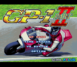 GP-1 Part II (SNES)   © Atlus 1994    1/3