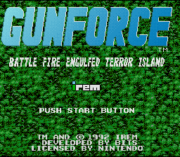 GunForce (SNES)   © Irem 1992    1/3