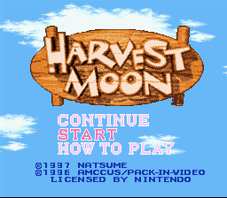 Harvest Moon (SNES)   © Nintendo 1996    1/7