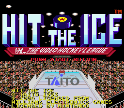 Hit The Ice (SNES)   © Taito 1993    1/3