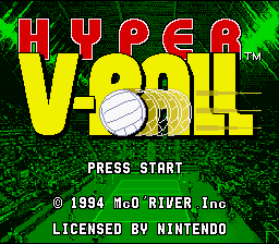 Hyper V-Ball (SNES)   © Ubisoft 1992    1/3