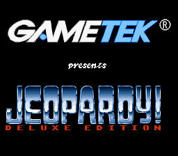 Jeopardy! Deluxe Edition (SNES)   © GameTek 1994    1/3