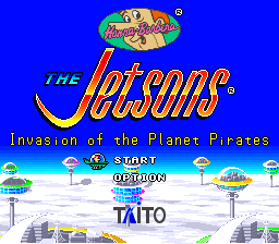 The Jetsons: Invasion Of The Planet Pirates (SNES)   © Taito 1994    1/3