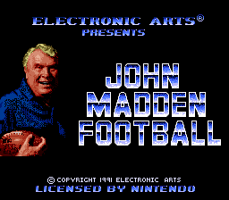 John Madden Football (1990) (SNES)   © EA 1991    1/3