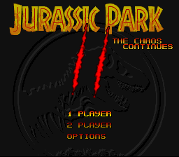 Jurassic Park 2: The Chaos Continues (SNES)   © Ocean 1994    1/3