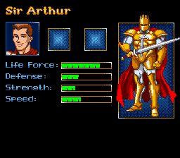 King Arthur & The Knights Of Justice (SNES)   © Enix 1995    2/3
