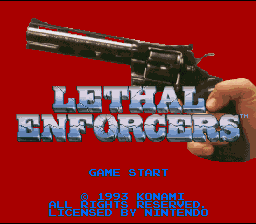 Lethal Enforcers   © Konami 1994   (SNES)    1/6