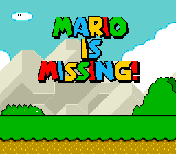 Mario Is Missing! (SNES)   © Mindscape 1993    1/3