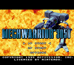 MechWarrior 3050 (SNES)   © Activision 1995    1/4