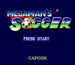 Mega Man Soccer (SNES)   © Capcom 1994    1/3