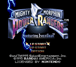 Mighty Morphin' Power Rangers: The Movie (SNES)   © Bandai 1995    1/3