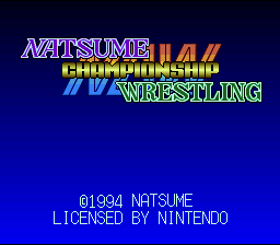 Natsume Championship Wrestling (SNES)   © Natsume 1994    1/3