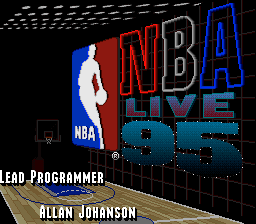 NBA Live '95 (SNES)   © EA 1994    1/3