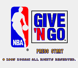 NBA: Give 'N Go (SNES)   © Konami 1995    1/3