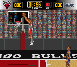 NBA: Give 'N Go (SNES)   © Konami 1995    2/3