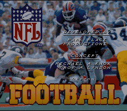 NFL Football (1993) (SNES)   © Konami 1993    1/3