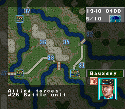 Operation Europe: Path To Victory 1939-45 (SNES)   © KOEI 1993    3/3