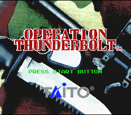 Operation Thunderbolt (SNES)   © Taito 1994    1/3