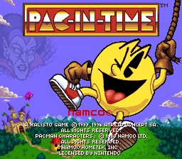 Pac-In-Time (SNES)   © Namco 1995    1/3