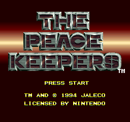 The Peace Keepers (SNES)   © Jaleco 1993    1/3