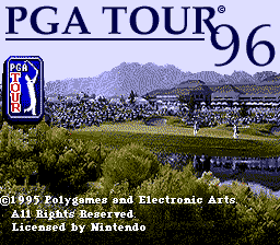 PGA Tour '96 (SNES)   © Black Pearl 1996    1/3