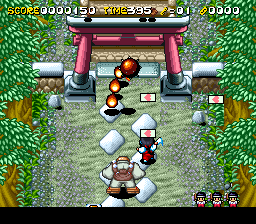 Pocky & Rocky 2 (SNES)   © Taito 1994    2/5