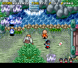 Pocky & Rocky 2 (SNES)   © Taito 1994    3/5