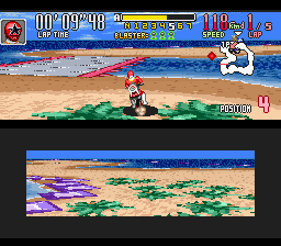 Power Rangers Zeo: Battle Racers (SNES)   © Bandai 1996    2/4