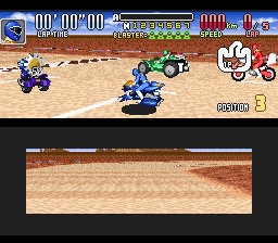 Power Rangers Zeo: Battle Racers (SNES)   © Bandai 1996    3/4