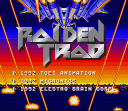 Raiden Trad (SNES)   © Electro Brain 1991    1/6