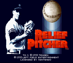 Relief Pitcher (SNES)   © Left Field Entertainment 1994    1/3