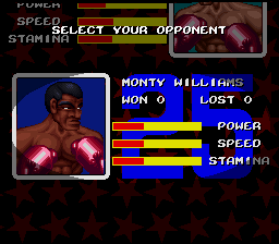 Riddick Bowe Boxing (SNES)   © Micronet 1993    2/3