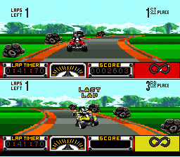 Road Riot 4WD (SNES)   © THQ 1992    2/3