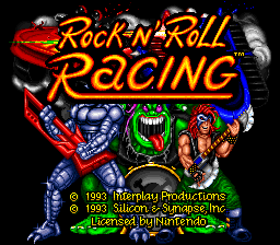 Rock 'N Roll Racing (SNES)   © Interplay 1993    1/3