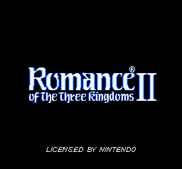 Romance Of The Three Kingdoms II (SNES)   © KOEI 1991    1/3