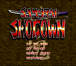 Samurai Shodown (SNES)   © Takara 1994    1/4