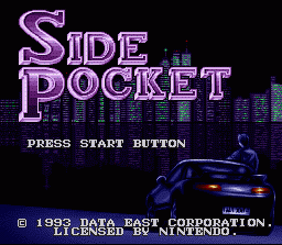 Side Pocket (SNES)   © Data East 1993    1/3