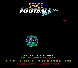 Space Football: One On One (SNES)   © Triffix 1992    1/3