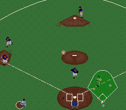 The Sporting News Baseball (SNES) &nbsp; &copy; Hudson 1995 &nbsp;  3/3