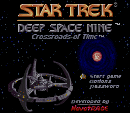 Star Trek: Deep Space Nine: Crossroads Of Time (SNES)   © Playmates 1995    1/3