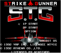 Strike Gunner S.T.G (SNES)   © Activision 1992    1/3