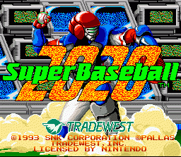 Super Baseball 2020 (SNES)   © Tradewest 1993    1/3